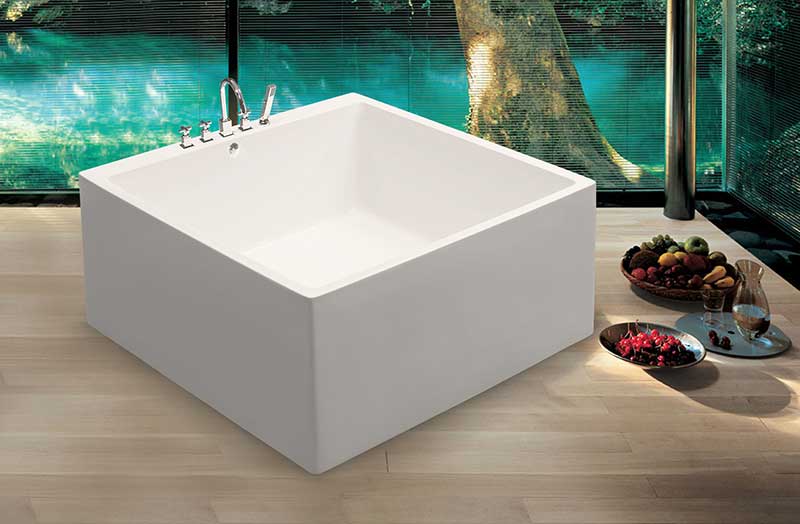 Aquatica PureScape Acrylic 52" x 52" Freestanding Bathtub