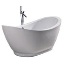 Aquatica PureScape 65" x 30" Freestanding Acrylic Slipper Tub 2