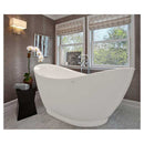 Aquatica PureScape 65" x 30" Freestanding Acrylic Slipper Tub 3