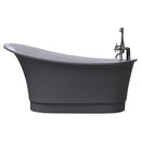 Aquatica PureScape 63" x 32" Freestanding Acrylic Slipper Tub 2
