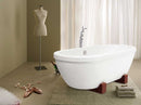 Aquatica AdoreMe 75" x 35" Freestanding Hybrid Acrylic-Composite Bathtub 5