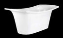 Aquatica LoveMe 71" x 34" Freestanding EcoMarmor Slipper Tub 2