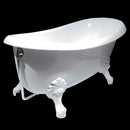 Aquatica Nostalgia 67" x 33" Freestanding EcoMarmor Slipper Tub 2