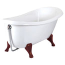 Aquatica Nostalgia 67" x 33" Freestanding EcoMarmor Slipper Tub 2