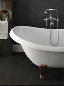 Aquatica Nostalgia 67" x 33" Freestanding EcoMarmor Slipper Tub 6