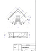 Aquatica PureScape 84" x 68" Corner Acrylic Bathtub 7