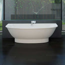 Aquatica Gem 76" x 40" Freestanding EcoMarmor Bathtub
