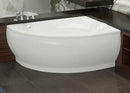 Aquatica Atlantica 60" x 42" Corner EcoMarmor Bathtub