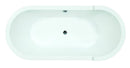 Aquatica PureScape 71" x 32" Freestanding Acrylic Bathtub 9