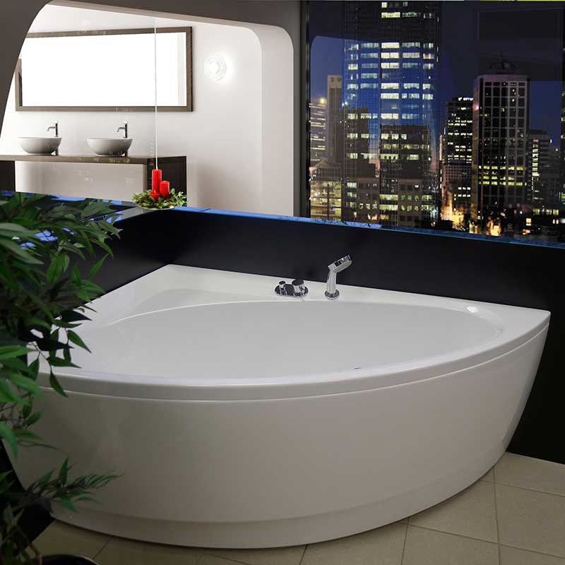 Aquatica Idea 59" H x 25.25" W Freestanding Acrylic Bathtub 2