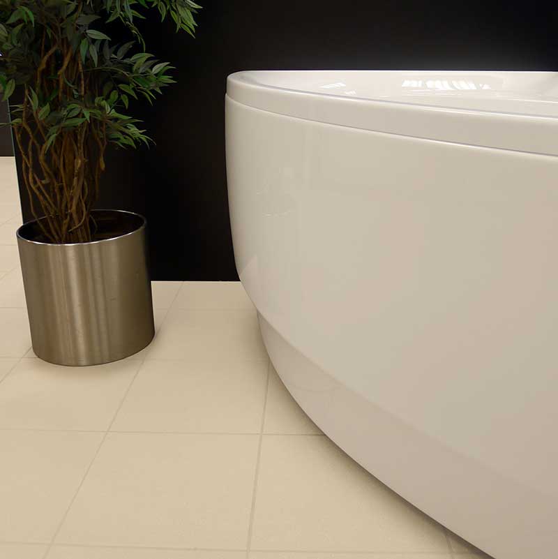 Aquatica Idea 59" H x 25.25" W Freestanding Acrylic Bathtub 4