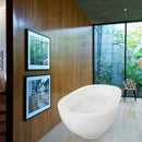 Aquatica Karolina 70.875" H x 25.625" W Freestanding AquaStone Bathtub 2