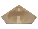 American Acrylic 60" x 60" Corner Oval Whirlpool Tub