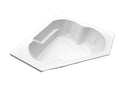 American Acrylic 60" x 60" Arm-Rest Corner Whirlpool Tub