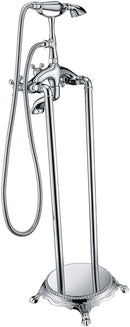 Anzzi Tugela 3-Handle Claw Foot Tub Faucet with Hand Shower in Polished Chrome FS-AZ0052CH 17