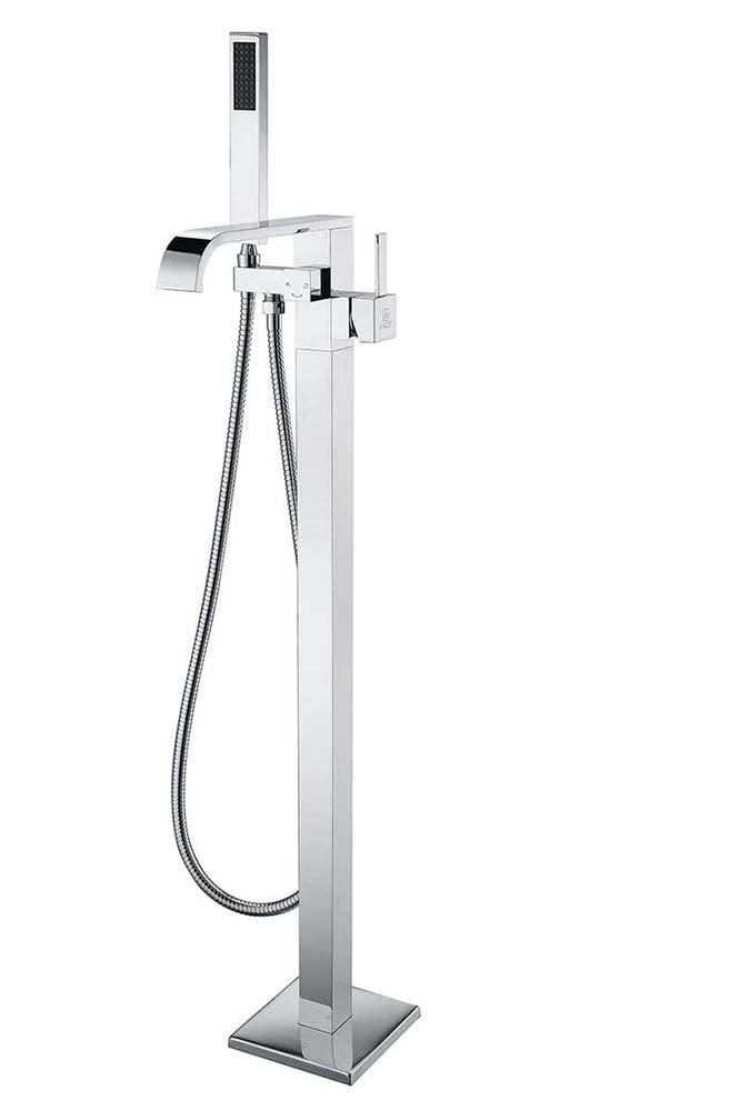 Anzzi Angel 2-Handle Claw Foot Tub Faucet with Hand Shower in Polished Chrome FS-AZ0044CH 23