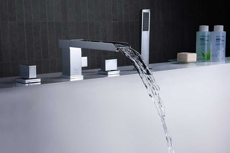 Anzzi Glymur 2-Handle Deck-Mount Roman Tub Faucet in Chrome FR-AZ039CH 4