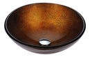 Anzzi Gardena Series Deco-Glass Vessel Sink in Amber Gold LS-AZ8225