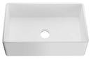 Anzzi Roine Farmhouse Reversible Apron Front Solid Surface 30 in. Single Basin Kitchen Sink in White K-AZ225-1A 5
