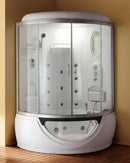 Steam Planet Luxury Sliding Door Steam Shower with Whirlpool Tub