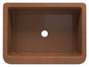 Anzzi Florina Farmhouse Handmade Copper 30 in. 0-Hole Single Bowl Kitchen Sink with Flower Design Panel in Polished Antique Copper SK-014 6