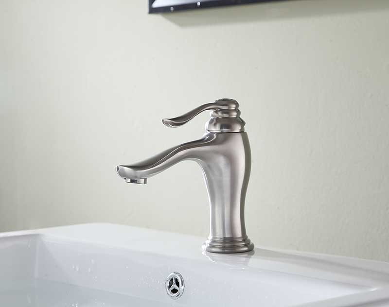 Anzzi Anfore Single Hole Single Handle Bathroom Faucet in Brushed Nickel L-AZ104BN 2