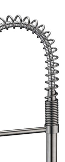 Anzzi Eclipse Single Handle Pull-Down Sprayer Kitchen Faucet in Brushed Nickel KF-AZ1673BN 5