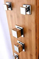 Anzzi CRANE Series 60 in. Full Body Shower Panel System with Heavy Rain Shower and Spray Wand in Natural Bamboo 5