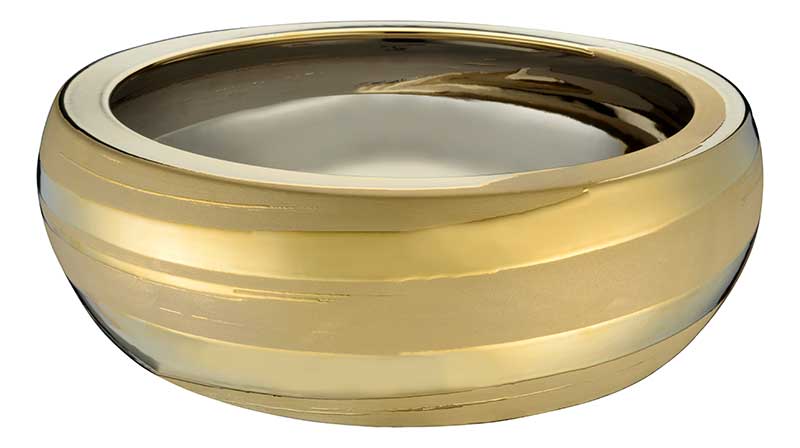 Anzzi Regalia Series Vessel Sink in Smoothed Gold LS-AZ181 6