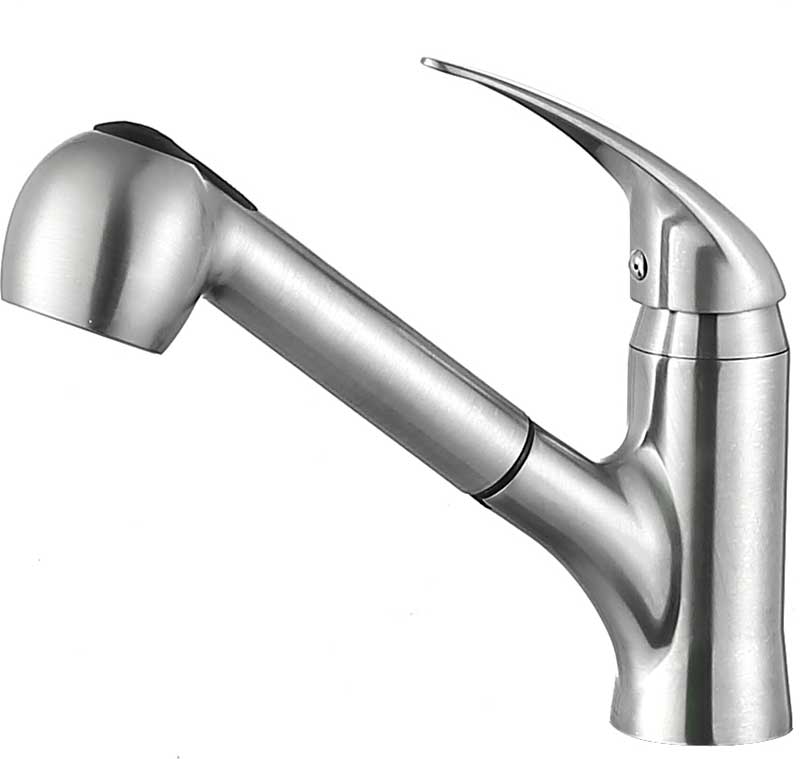 Anzzi Del Acqua Single-Handle Pull-Out Sprayer Kitchen Faucet in Brushed Nickel KF-AZ204BN 2
