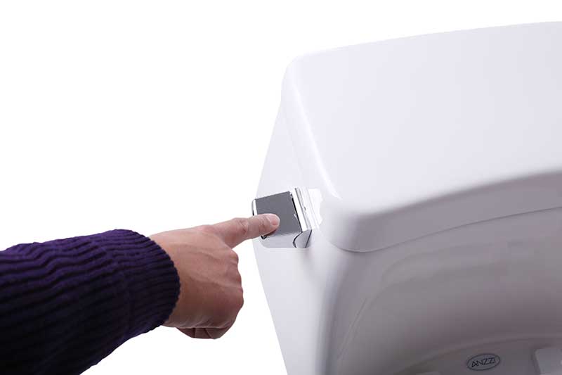 Anzzi Templar 1-piece 1.28 GPF Single Flush Elongated Toilet in White T1-AZ061 9