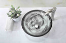 Anzzi Verabue Series Vessel Sink with Pop-Up Drain in Slumber Wisp N49 5