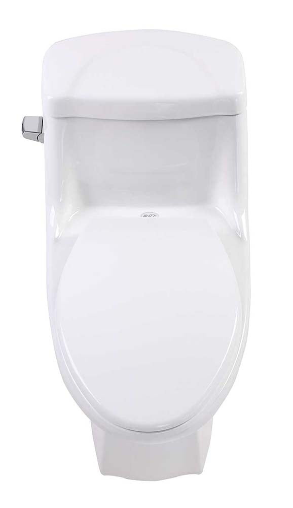 Anzzi Templar 1-piece 1.28 GPF Single Flush Elongated Toilet in White T1-AZ061 5