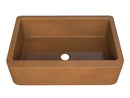 Anzzi Cyprus Farmhouse Handmade Copper 33 in. 0-Hole Single Bowl Kitchen Sink in Polished Antique Copper SK-018 7