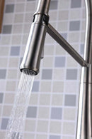 Anzzi Apollo Single Handle Pull-Down Sprayer Kitchen Faucet in Brushed Nickel KF-AZ188BN 7