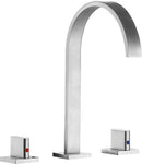 Anzzi Sabre 8 in. Widespread 2-Handle Bathroom Faucet in Brushed Nickel L-AZ183BN