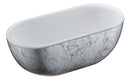 Anzzi Knight Series 6 ft. Freestanding Bathtub in Crimson Snow FT-AZ524