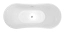 Anzzi Eft Series 5.58 ft. Freestanding Bathtub in White FT-AZ096 6