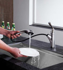 Anzzi Di Piazza Single-Handle Pull-Out Sprayer Kitchen Faucet in Brushed Nickel KF-AZ205BN 6