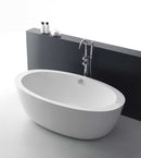 Anzzi Yield Series 5.58 ft. Freestanding Bathtub in White FT-AZ111 4