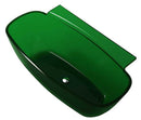 Vida 62 in. One Piece Anzzi Stone Freestanding Bathtub in Translucent Emerald Green 