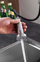 Anzzi Tycho Single-Handle Pull-Out Sprayer Kitchen Faucet in Brushed Nickel KF-AZ213BN 9