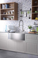 Anzzi Apollo Single Handle Pull-Down Sprayer Kitchen Faucet in Brushed Nickel KF-AZ188BN 3