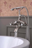 Anzzi Tugela 3-Handle Claw Foot Tub Faucet with Hand Shower in Brushed Nickel FS-AZ0052BN 5