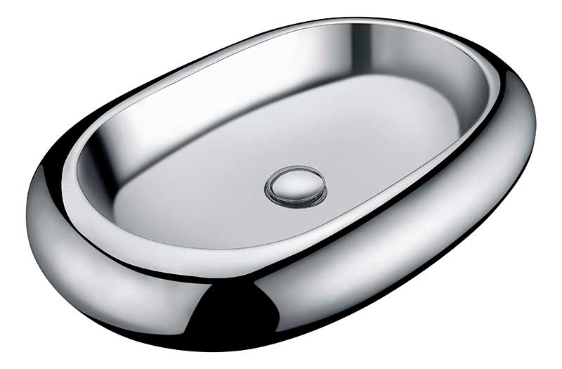 Anzzi Prussian Series Ceramic Vessel Sink in Silver LS-AZ269