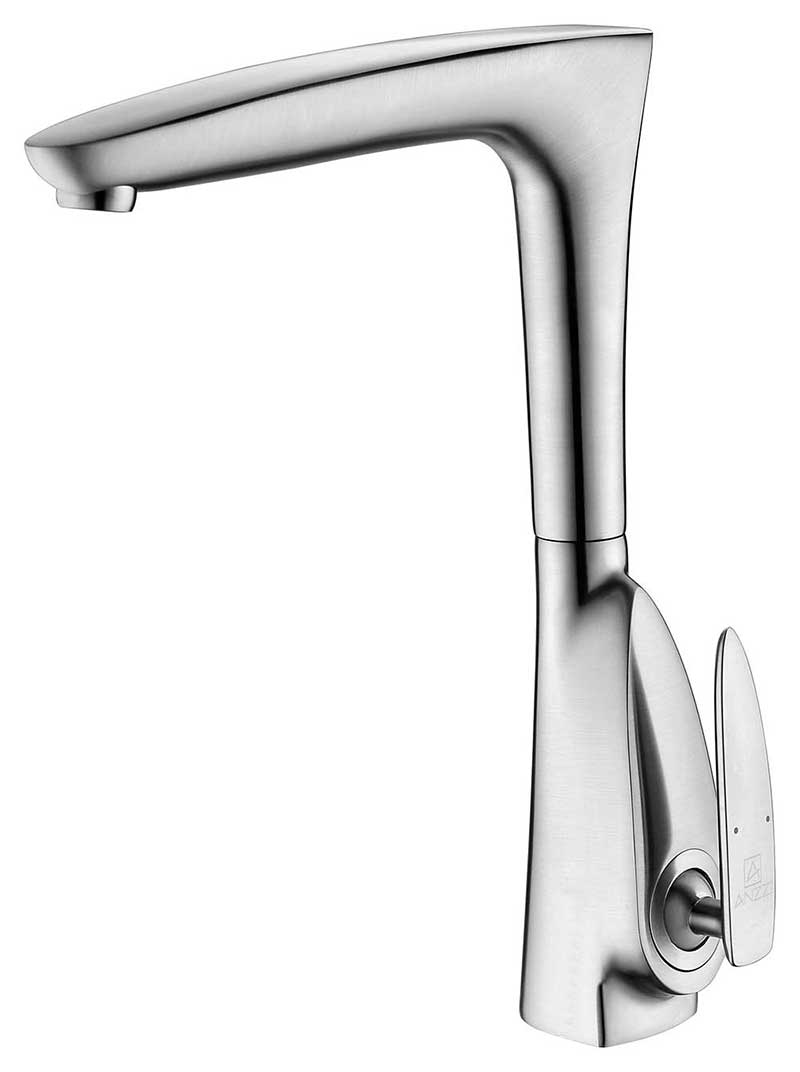 Anzzi Timbre Series Single Handle Kitchen Faucet in Brushed Nickel