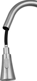 Anzzi Meadow Single-Handle Pull-Out Sprayer Kitchen Faucet in Brushed Nickel KF-AZ217BN 28