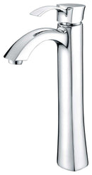 Anzzi Vieno Series Deco-Glass Vessel Sink in Crystal Clear Floral with Harmony Faucet in Chrome 3