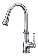 Anzzi Luna Single Handle Pull-Down Sprayer Kitchen Faucet in Polished Chrome KF-AZ1131CH