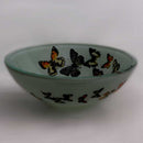 Legion Furniture Tempered Glass 1/2" Thick, 16.5" Diameter, 5.5" Height Matching Chrome Pop-Up Drain And Mounting Ring Butterfly Frosted